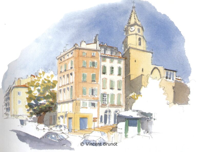 Epanierlaviellecharité, Marseille - Dessin de Vincent Brunot