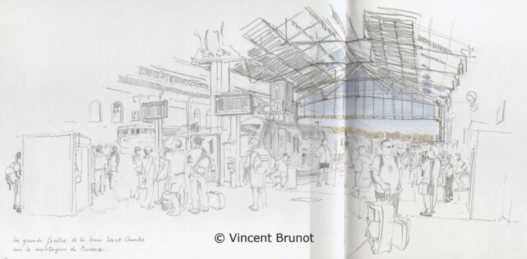 Garequai, Marseille - Dessin de Vincent Brunot