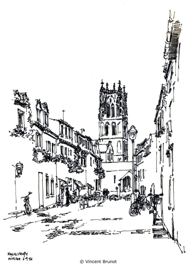 Kreuzstrabe, Munster - Dessin de Vincent Brunot