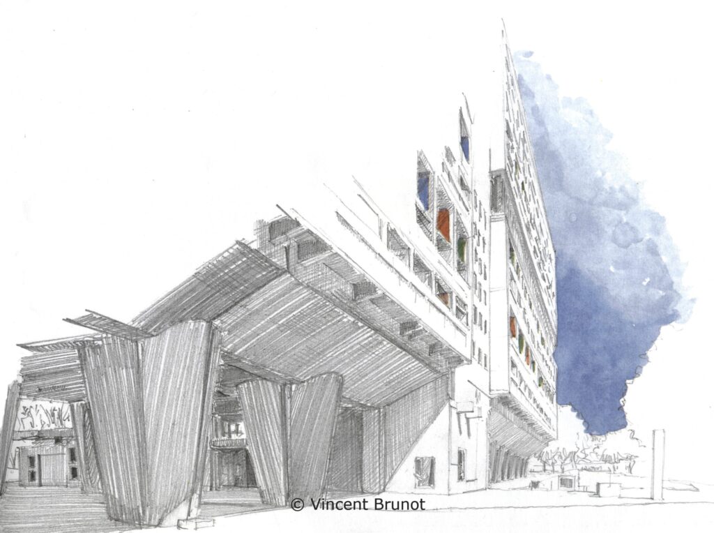 Lamaisondufadalacitéradieuse, Marseille - Dessin de Vincent Brunot