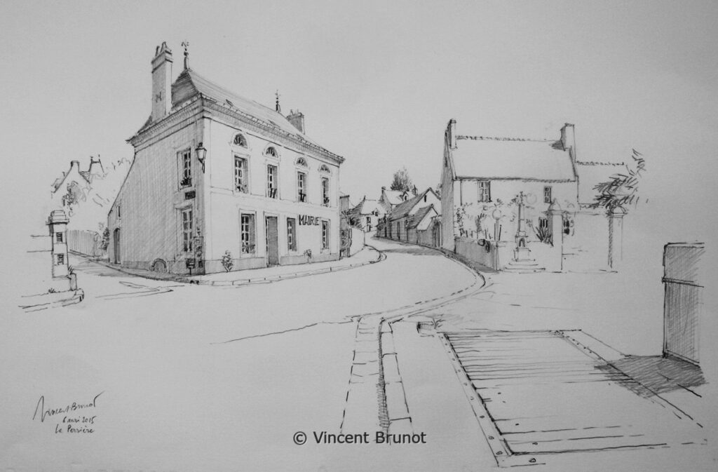 Laperriere2, La Perrière - Dessin de Vincent Brunot