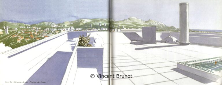 Laterrassedelamaisondufada, Marseille - Dessin de Vincent Brunot