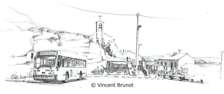 Lebusdecallelongue, Marseille - Dessin de Vincent Brunot