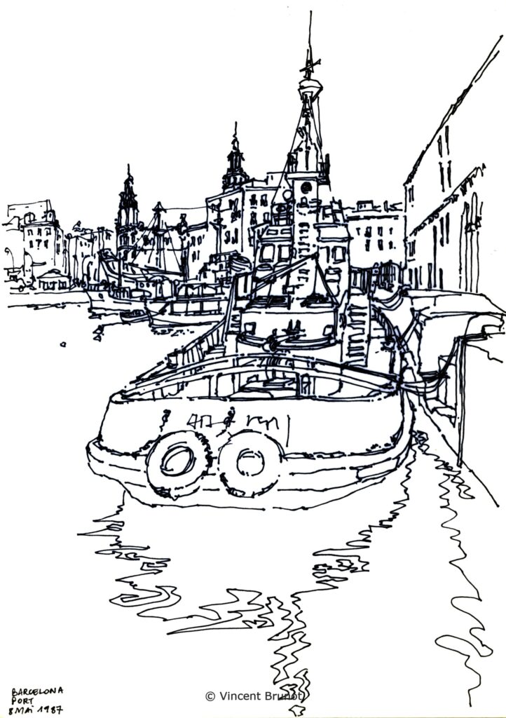 Leport, Barcelone - Dessin de Vincent Brunot