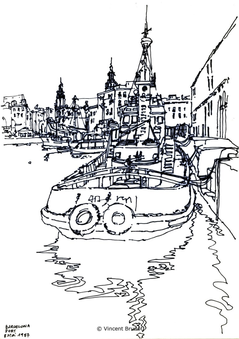 Leport, Barcelone - Dessin de Vincent Brunot