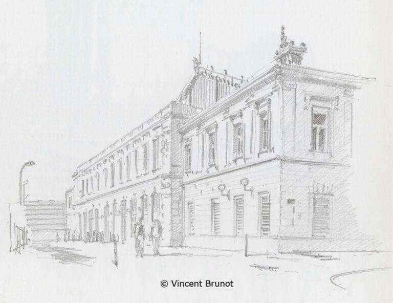 Lequartierdelagare, Marseille - Dessin de Vincent Brunot