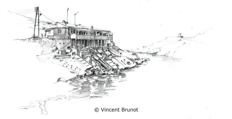 Lescabanonsdecallelogue, Marseille - Dessin de Vincent Brunot