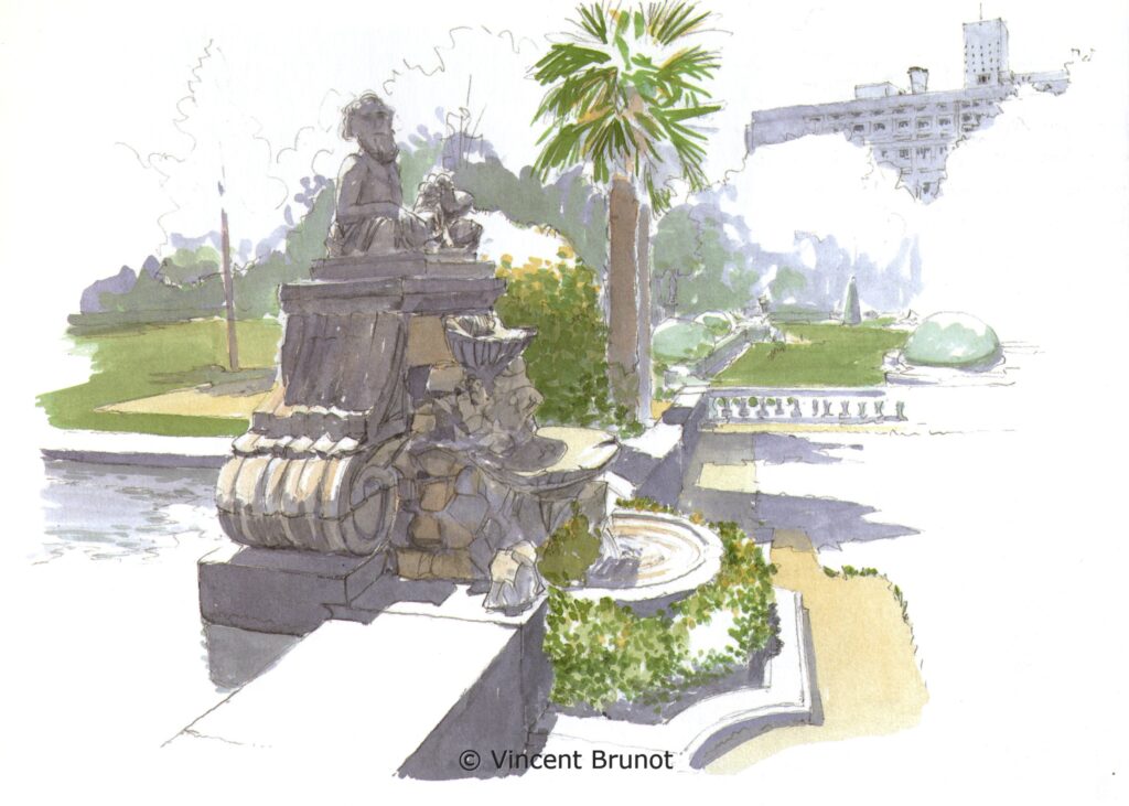 Lesjardindelabastidedemagalonne, Marseille - Dessin de Vincent Brunot