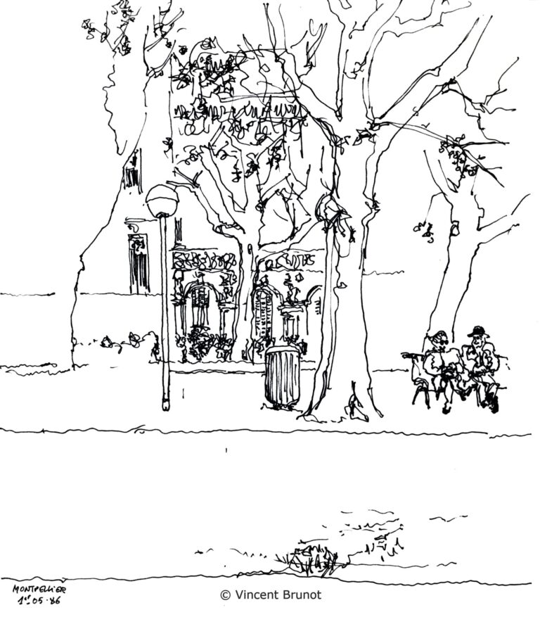 Montpellier, Montpellier - Dessin de Vincent Brunot