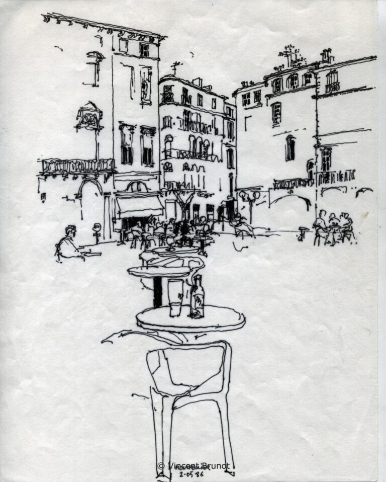 Montpellier02, Montpellier - Dessin de Vincent Brunot