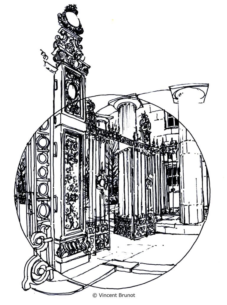 Parcmonceau2, Paris - Dessin de Vincent Brunot