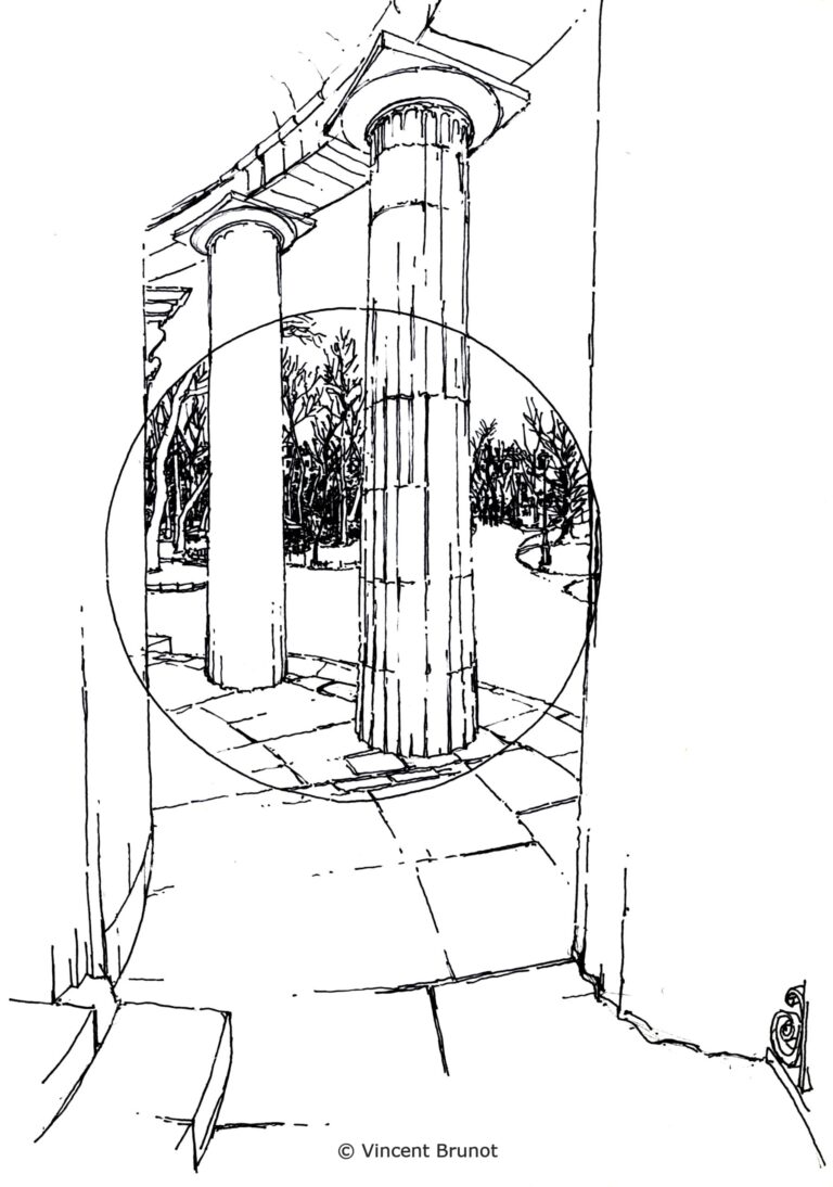 Parcmonceau4, Paris - Dessin de Vincent Brunot