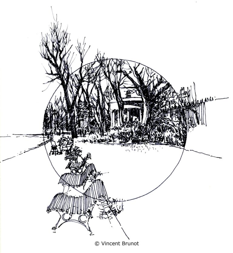 Parcmonceau5, Paris - Dessin de Vincent Brunot
