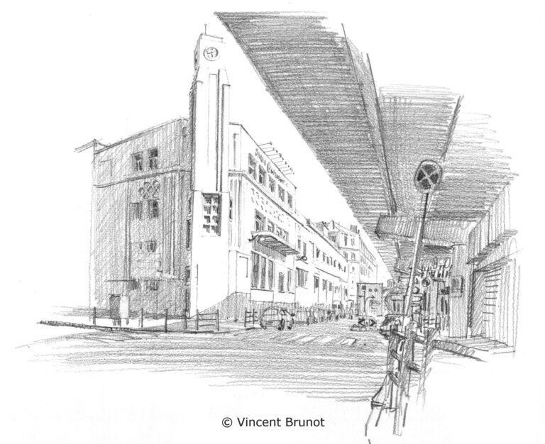 Quaidelajoliette, Marseille - Dessin de Vincent Brunot