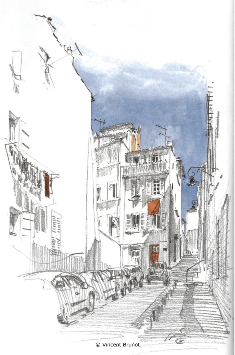 Ruefonderievielle, Marseille - Dessin de Vincent Brunot