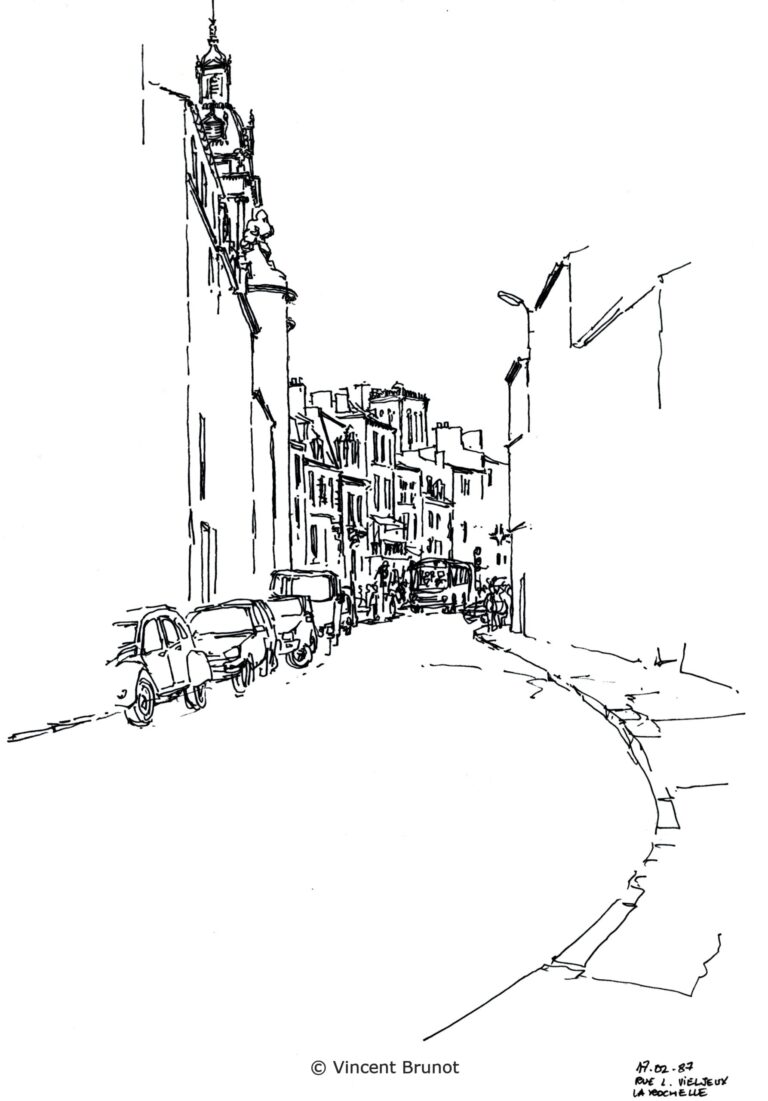 Ruelvieljeux, La Rochelle - Dessin de Vincent Brunot
